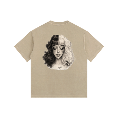 Vintage Washed Oversized Cotton T-Shirt
