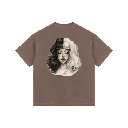 Vintage Washed Oversized Cotton T-Shirt