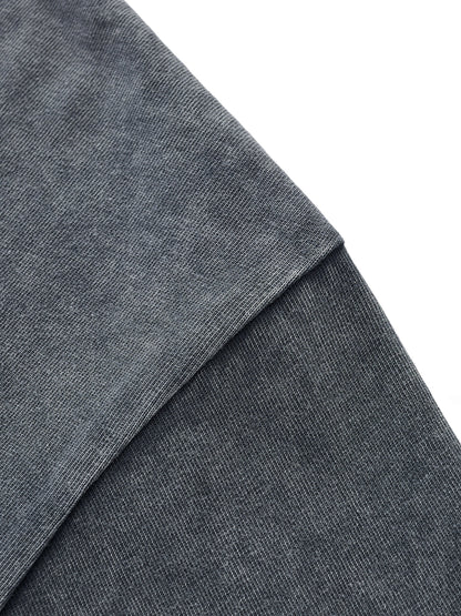 Snow Wash Raw-Hem Boxy T-shirt