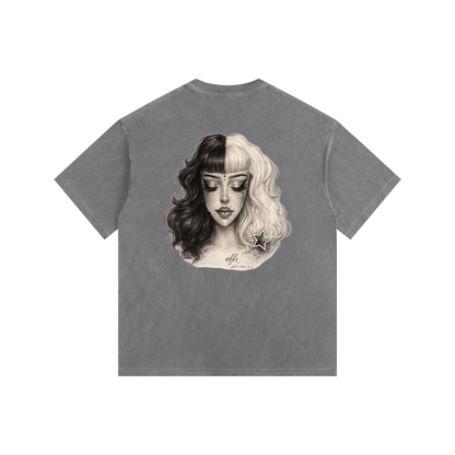 Vintage Washed Oversized Cotton T-Shirt